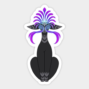 Masked Vase Cat :: Canines and Felines Sticker